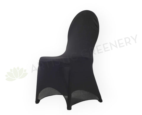 ACC0086 -  Lycra Black Chair Cover | ARTISTIC GREENERY