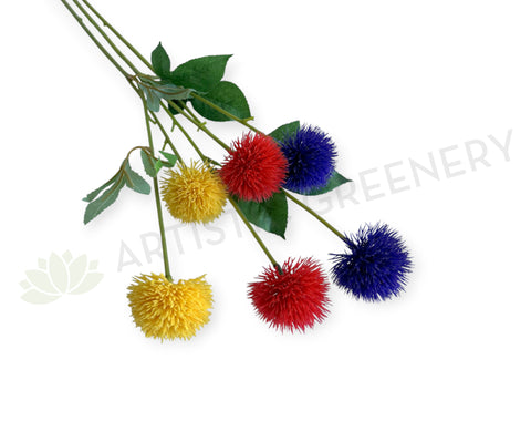 F0209-S92 Faux Thistle Stem 60cm 3 colours | ARTISTIC GREENERY