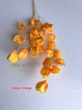 F0347-S92 Artificial Flower Pod Spray 88cm Orange / Bright Orange | ARTISTIC GREENERY