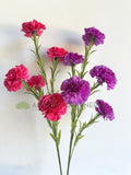 F0469 Silk Carnation Spray 90cm Pink / Purple | ARTISTIC GREENERY AUSTRALIA