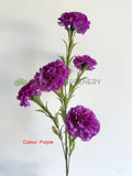 F0469 Silk Carnation Spray 90cm Pink / Purple | ARTISTIC GREENERY AUSTRALIA