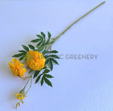 F0473 Artificial Marigold Spray 73cm Yellow| ARTISTIC GREENERY 