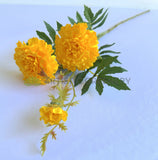 F0473 Artificial Marigold Spray 73cm Yellow| ARTISTIC GREENERY 