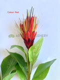 F04740 Artificial Repens Protea / Star Protea 77cm Yellow / White / Red | ARTISTIC GREENERY