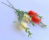 F0475 Bottlebrush / Callistemon Spray 67cm Red / Cream