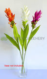 F0477 Ginger Flower 73cm Orange / White / Purple | ARTISTIC GREENERY