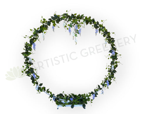 For Hire - Circular Arbor with Pre-decorated Wisteria & Garlands (Code: HI0074) SPECIAL HIRE RATE | ARTISTIC GREENERY