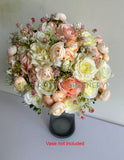 Round Bouquet - Blush & White - Rachel M Affordable artificial bouquet for wedding Perth Australia | ARTISTIC GREENERY wedding flowers WA Perth Australia