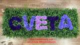 Memorial Flower with Personalised Name / Symbol 120 cm Length x 45cm Height - SYM0057