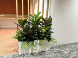 Office Artificial Mixed Plants in Planter Box 120cm Tall ( Ref: State Health) | ARTISTIC GREENERY