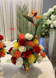 FA1137 - Colourful Flower Arrangement 65cm tall (for Church Podium)