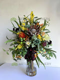 FA1136-RD - Mixed Style Floral Arrangement 80cm Tall ideal for Reception Desk (Ref: Brightwater) (Ref: Brightwater) | ARTISTIC GREENERY