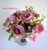 SP0474 Silk Ranunculus Bunch 30cm 4 colours | ARTISTIC GREENERY