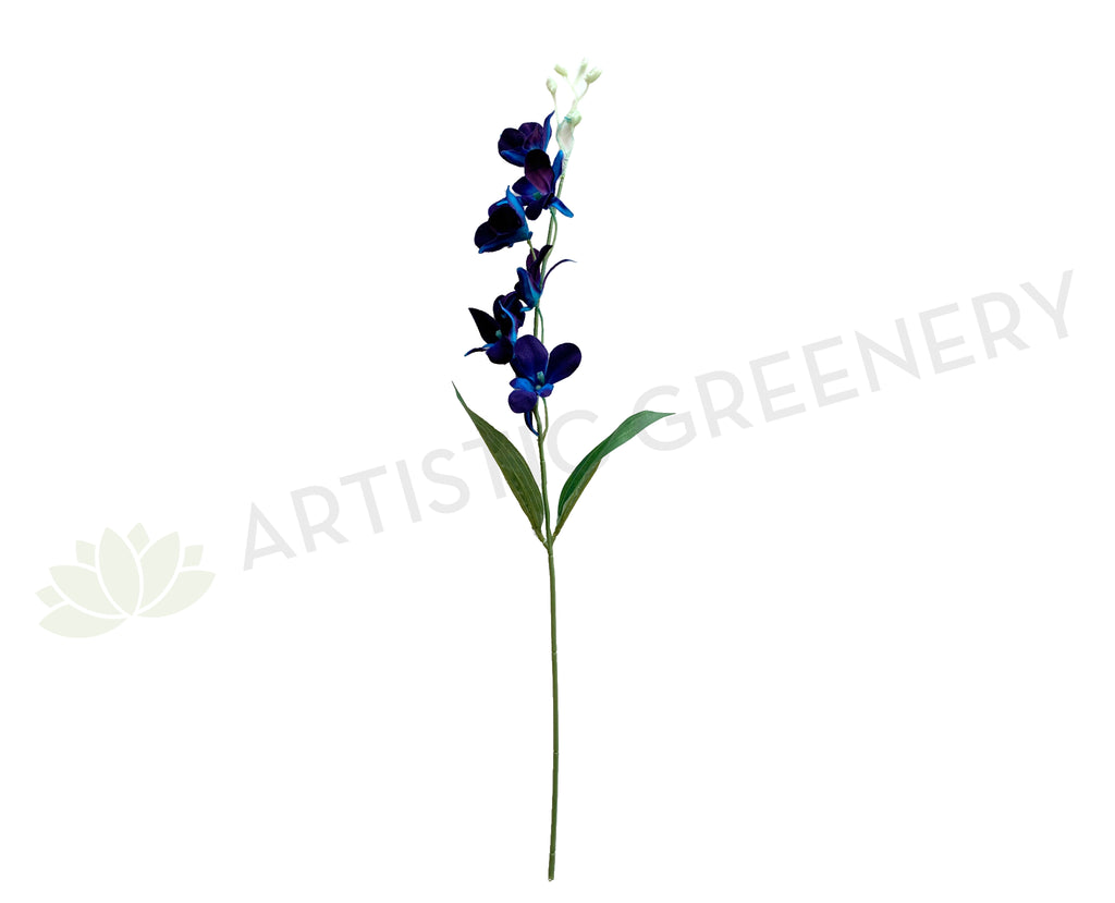 F0130blu Silk Blue Dendrobium Orchids Galaxy Orchid Singapore Orchid 66cm Artistic Greenery 6850